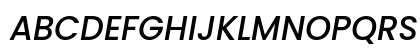Poppins Medium Italic Preview