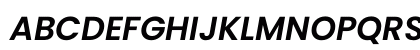 Poppins SemiBold Italic Preview
