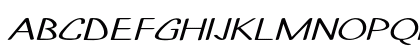 Poric Extra-expanded Italic Uppercase Preview