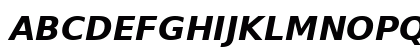 PrimaSans BT Bold Oblique Uppercase Preview