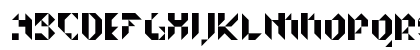 Prismakers Regular Uppercase Preview