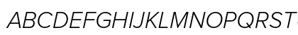 Proxima Nova Light Italic Preview