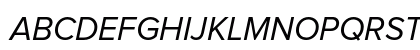 Proxima Nova Regular Italic Preview