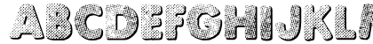 Punk Dots Regular Uppercase Preview