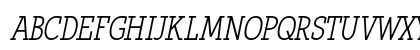 Qlarendon Condensed Italic Preview