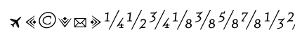 QuartetFractionsRegular Regular Uppercase Preview
