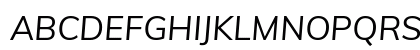 Muli Italic Preview