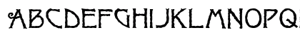 Ragged Regular Uppercase Preview