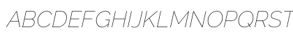 Raleway Thin Italic Preview
