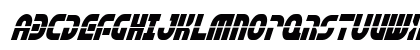 Rebel Command Condensed Italic Uppercase Preview