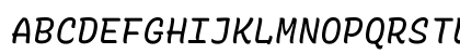 Rec Mono Duotone Italic Uppercase Preview