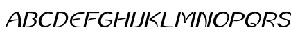 Regala Expanded Italic Uppercase Preview
