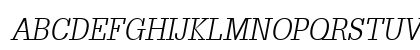 RhymeCondLight Oblique Uppercase Preview