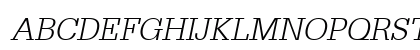 RhymeLight Oblique Uppercase Preview