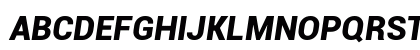 Roboto Black Italic Uppercase Preview