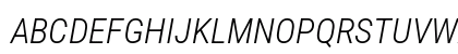Roboto Condensed Light Italic Uppercase Preview