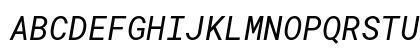 RobotoMono Nerd Font Italic Preview