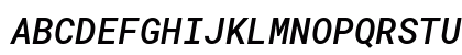 RobotoMono Nerd Font Italic Preview