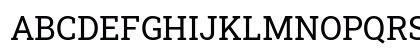 Roboto Slab Regular Uppercase Preview