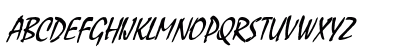 Mystic Condensed Italic Uppercase Preview