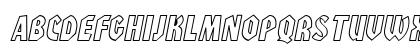 RodinHollow Oblique Uppercase Preview