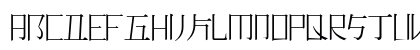 Romaji Mincho Regular Uppercase Preview