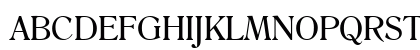 Romana Regular Uppercase Preview
