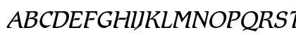 Romic Std Light Italic Uppercase Preview