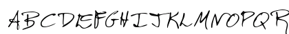 RoscoesHand Regular Uppercase Preview