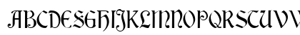 Rousseau Regular Uppercase Preview