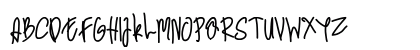 Rowdy Sans Regular Uppercase Preview