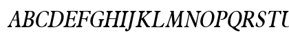 Nadine Condensed Italic Uppercase Preview