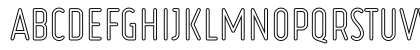 Ruler Outline Regular Uppercase Preview
