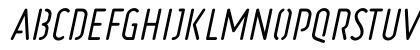 Ruler Stencil Italic Uppercase Preview
