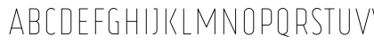 Ruler Thin Regular Uppercase Preview