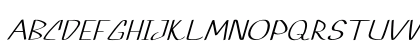 Rumia Extra-expanded Italic Uppercase Preview