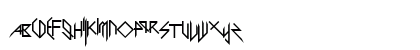 Scary Glyphs and Nice Characters Regular Uppercase Preview