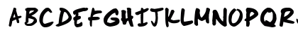 Scoder Hand Regular Uppercase Preview
