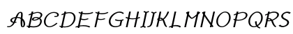 Scrapbook Curls Bold Italic Uppercase Preview