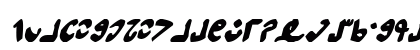 Semphari Bold Italic Uppercase Preview