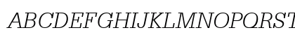 Serifa Lt BT Light Italic Uppercase Preview
