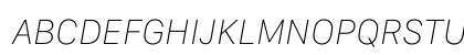 SF Compact Text Ultralight Italic Uppercase Preview