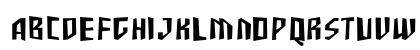 SF Junk Culture Condensed Regular Uppercase Preview