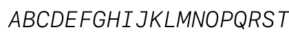 SF Mono Light Italic Preview