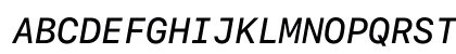 SF Mono Medium Italic Preview