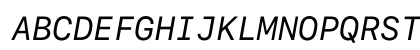 SF Mono Regular Italic Preview