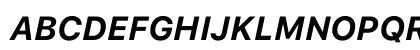 SF Pro Text Bold Italic Uppercase Preview