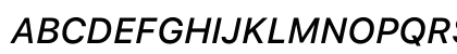 SF Pro Text Medium Italic Preview