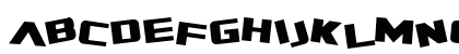 SF Zero Gravity Bold Uppercase Preview