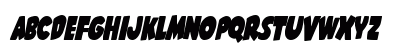 Shablagoo Condensed Italic Condensed Italic Uppercase Preview